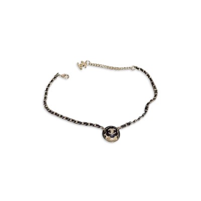 CHANEL GOLD CAMELLIA NECKLACE